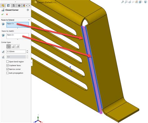 solidworks sheet metal welded corners|solidworks sheet metal closed corner.